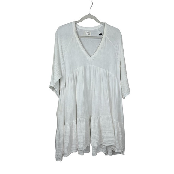 9seed Marbella White Ruffle Tier Dress - Picture 1 of 6